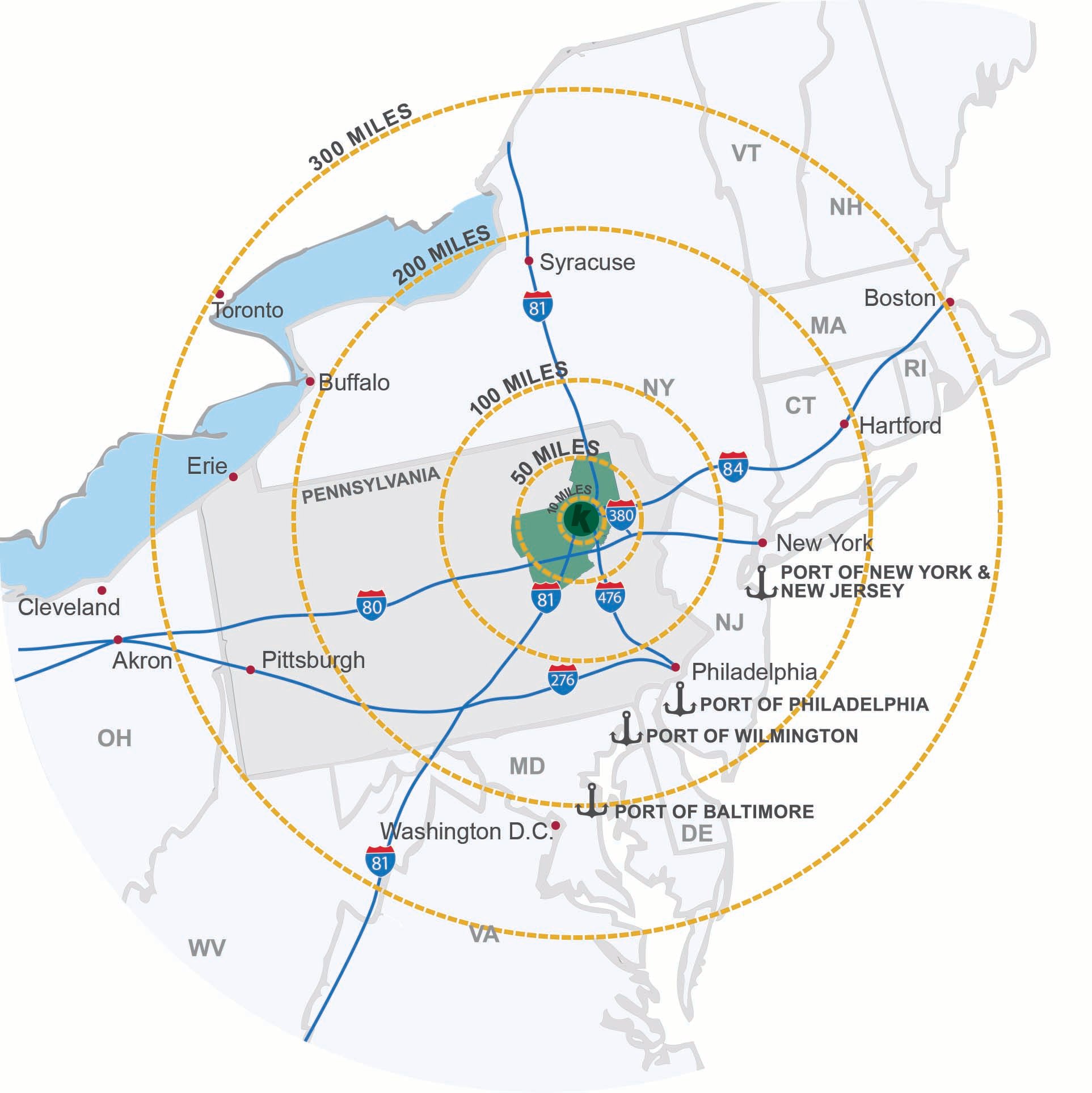 Scranton-radius-map